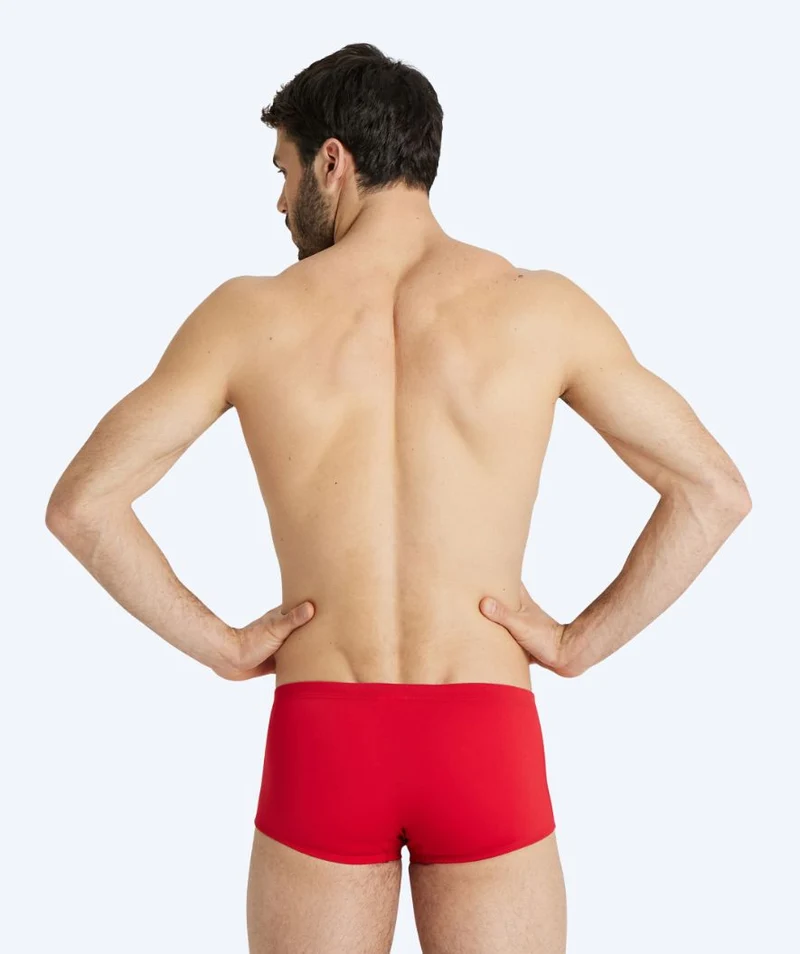 Arena Trunks für Herren - Solid Squared - Rot