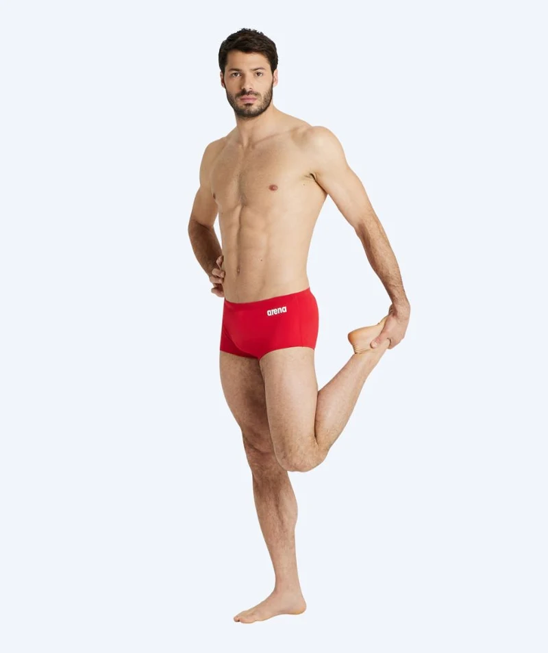 Arena Trunks für Herren - Solid Squared - Rot