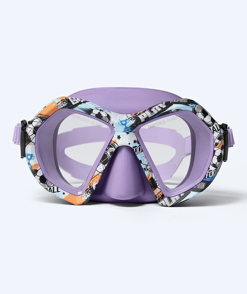 Watery Combo Schnorchelset für Junioren (8-15) - Riku Camo - Lila