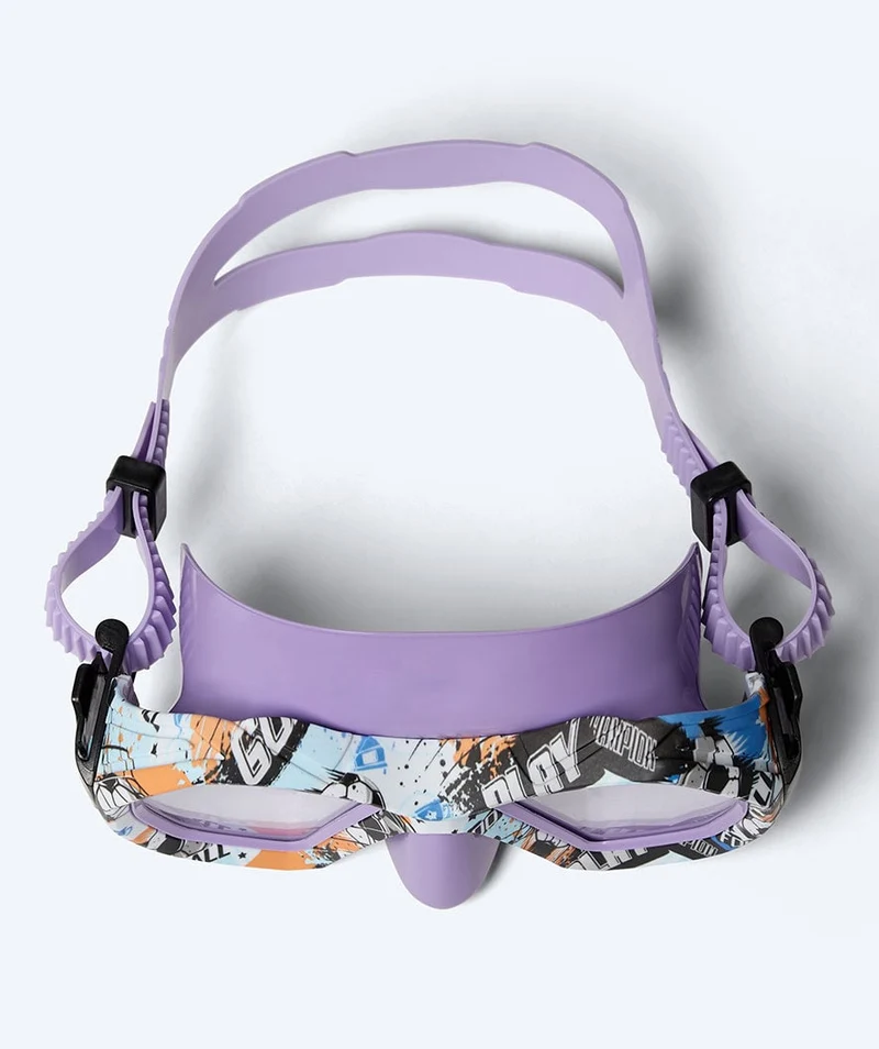 Watery Combo Schnorchelset für Junioren (8-15) - Riku Camo - Lila
