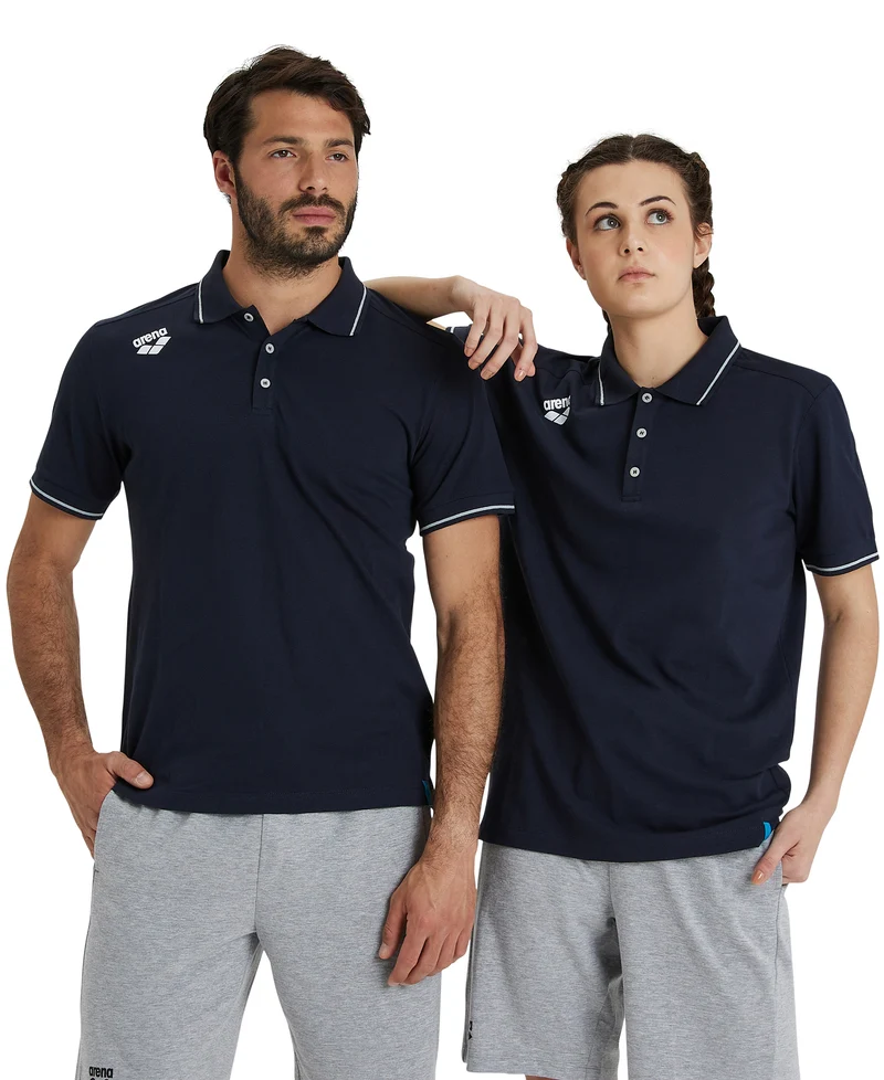Arena Herren / Unisex Team Poloshirt Solid Cotton