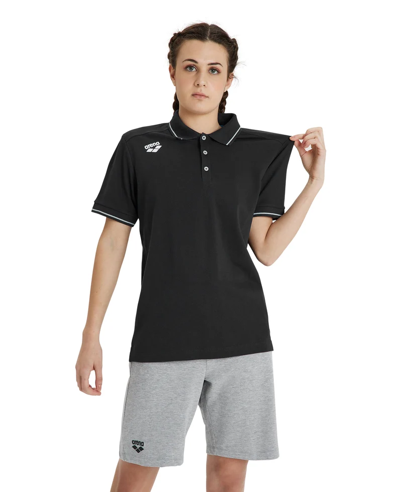 Arena Herren / Unisex Team Poloshirt Solid Cotton