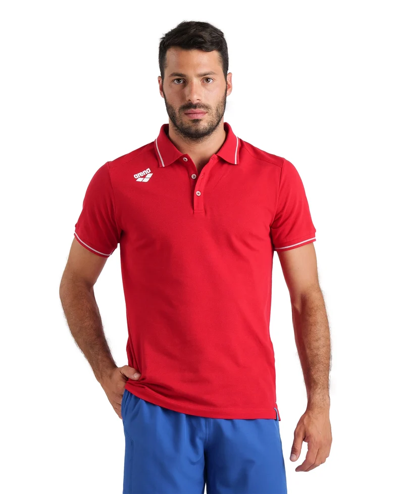 Arena Herren / Unisex Team Poloshirt Solid Cotton