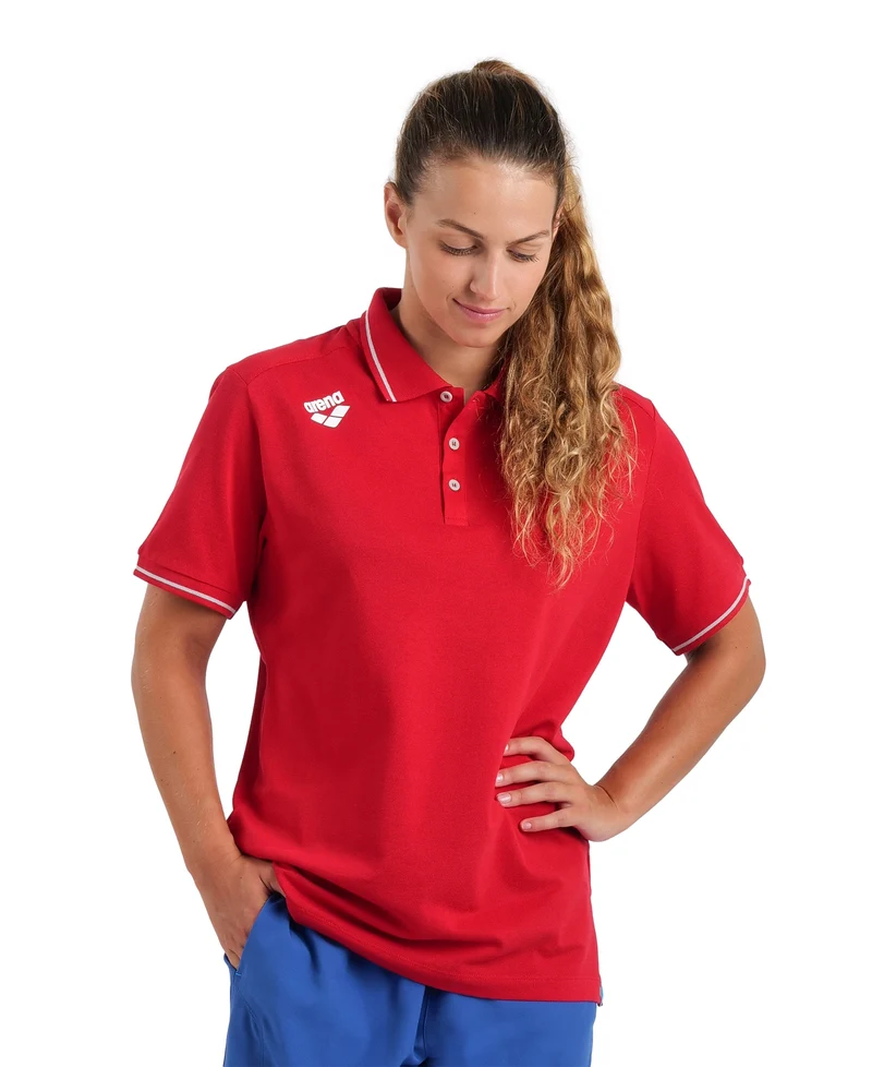 Arena Herren / Unisex Team Poloshirt Solid Cotton