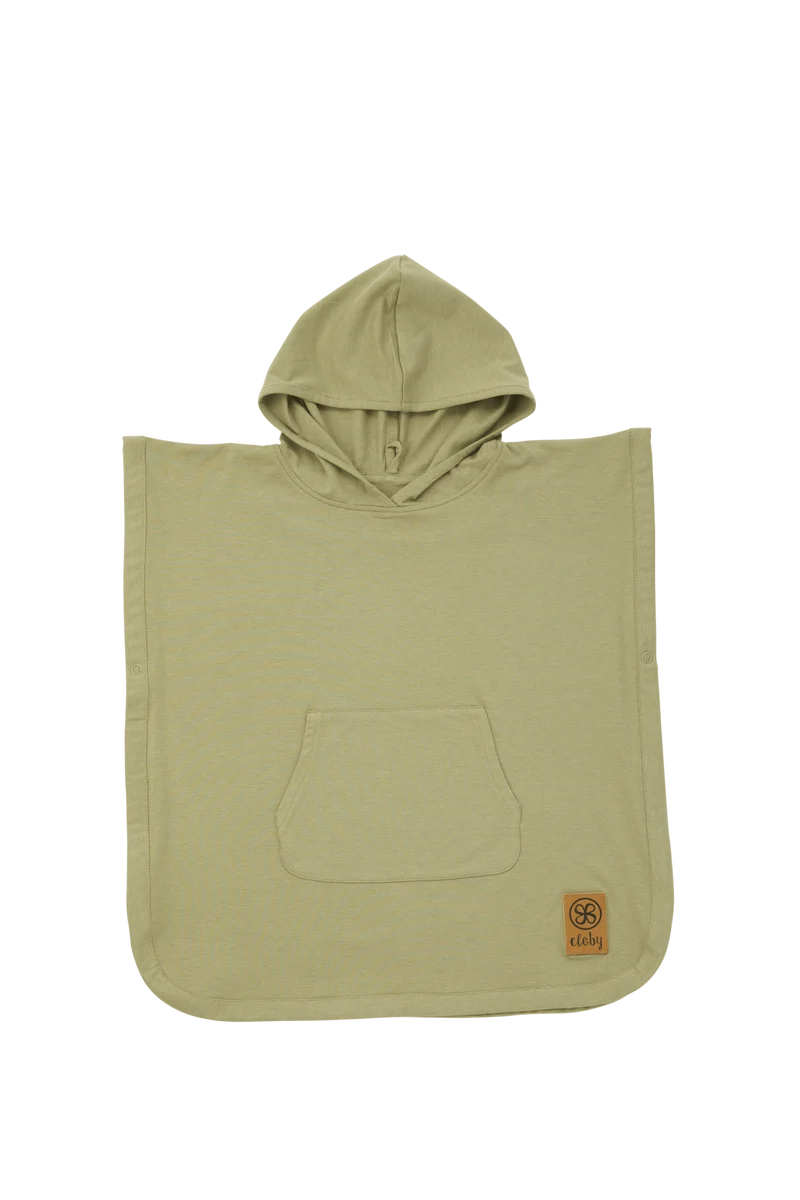 Cloby UV-Poncho – Olivgrün, 1–3 Jahre