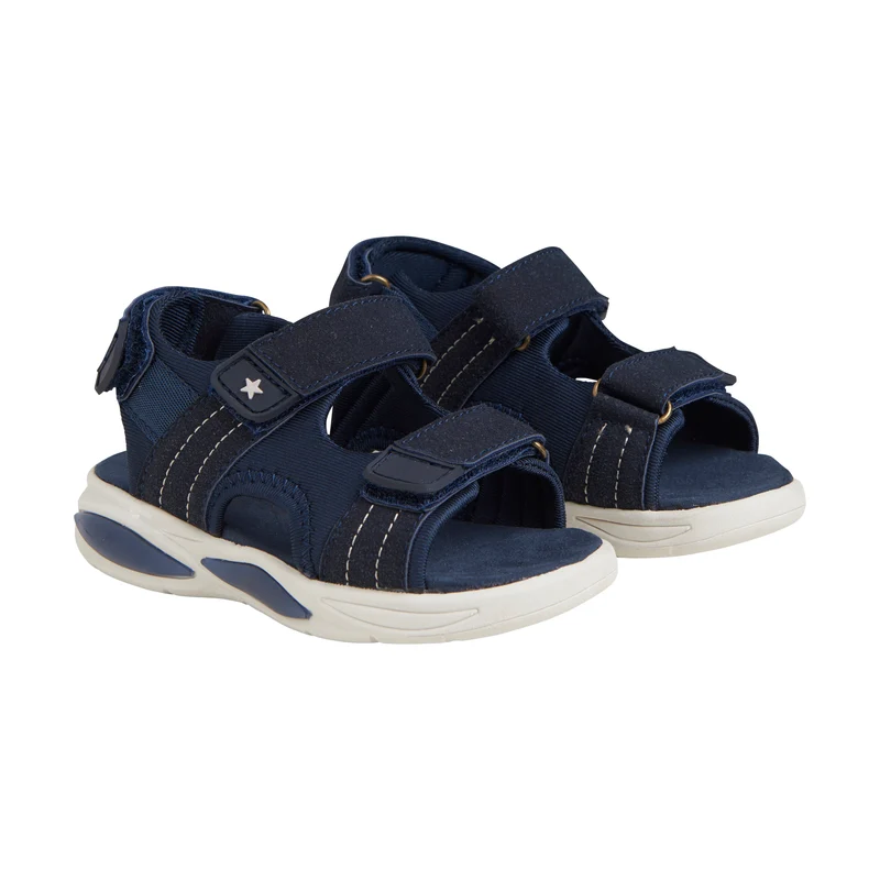EN FANT leichte Sandalen mit Klettverschluss und Lichtern - Tusche