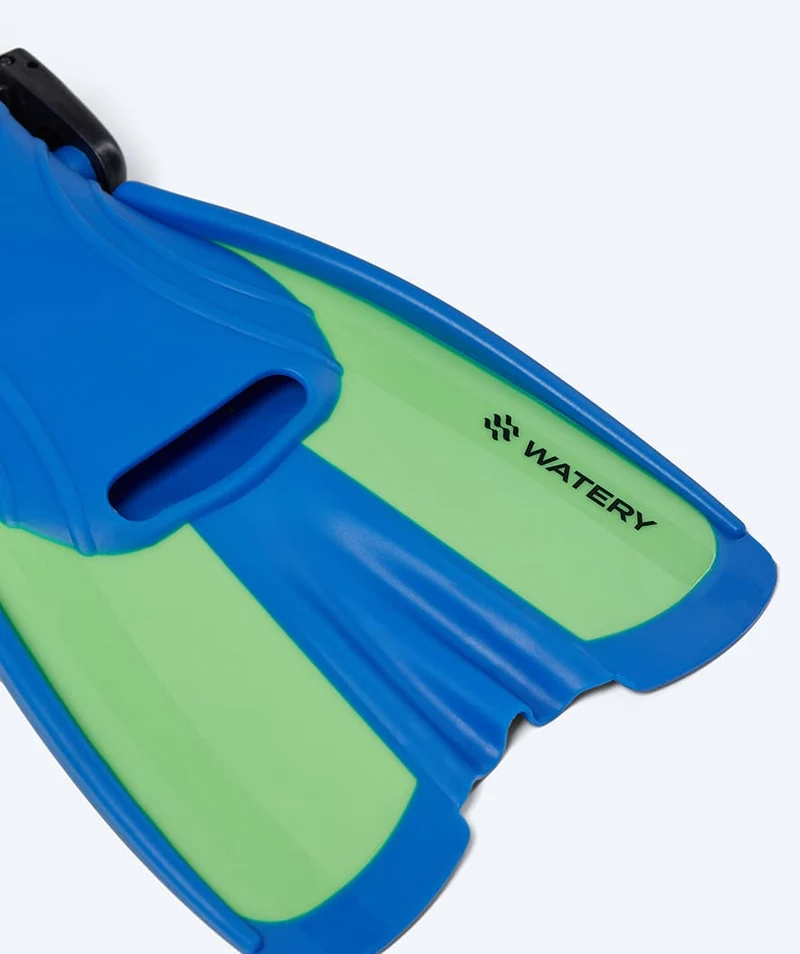 Watery Schnorchelset für Kinder (4-10) - Tropical - Blau/Grün