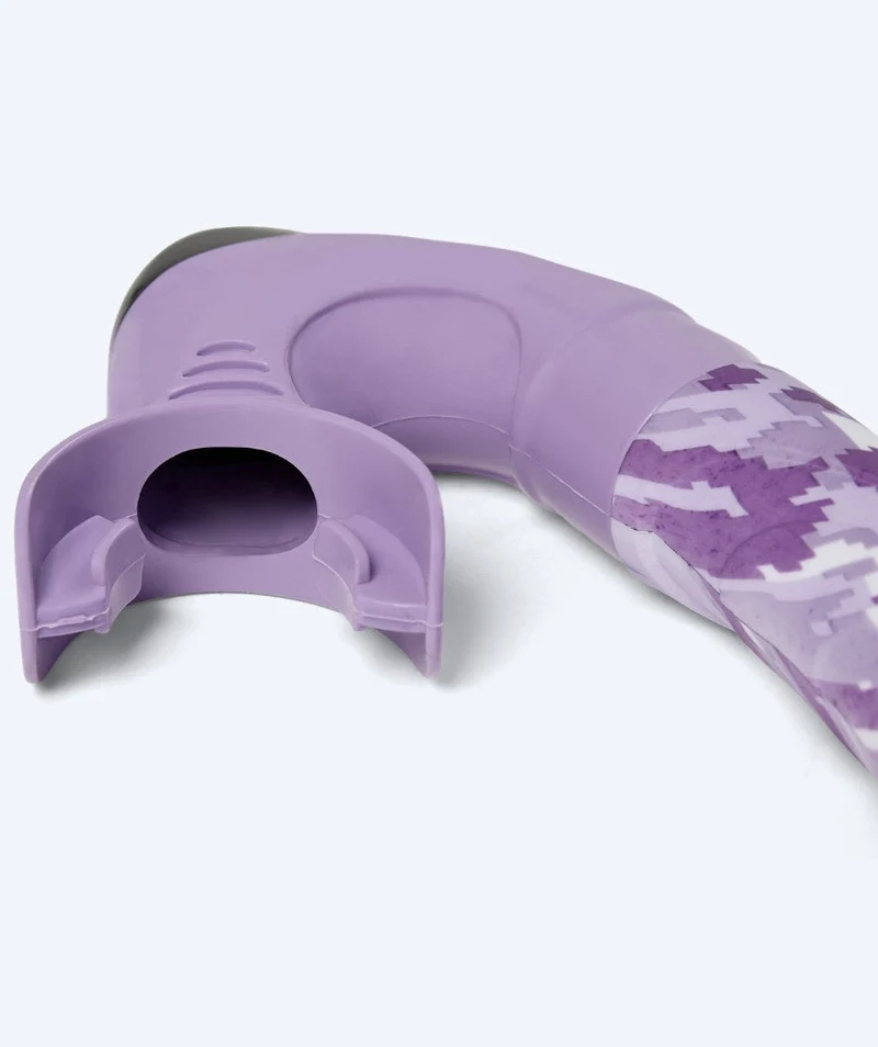 Watery Combo Schnorchelset für Erwachsene - Rudder Camo - Lila