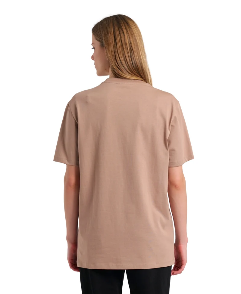 Arena Unisex T-Shirt Logo Cotton Caramelo