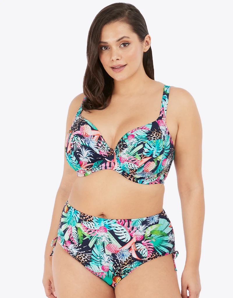 Elomi Pina Colada Plunge Bikini Top Midnight