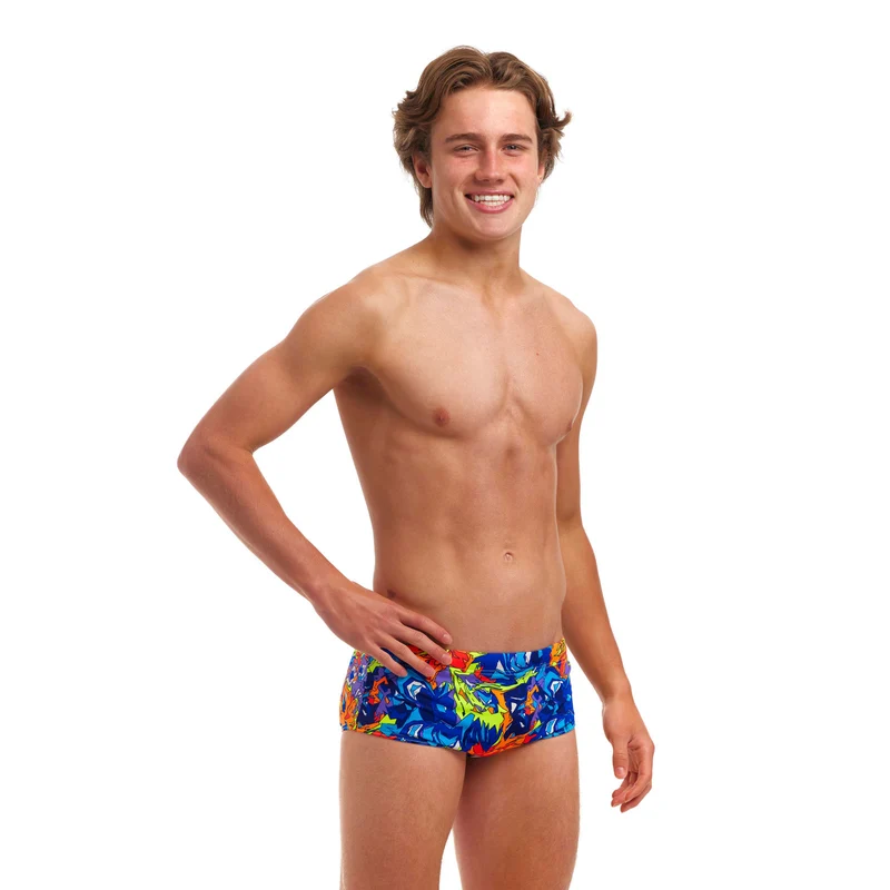 Funky Trunks Boys Sidewinder Trunk Mixed Mess