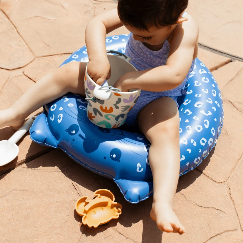Swim Ring Animal - Blue - Leopard - Ø 55 cm