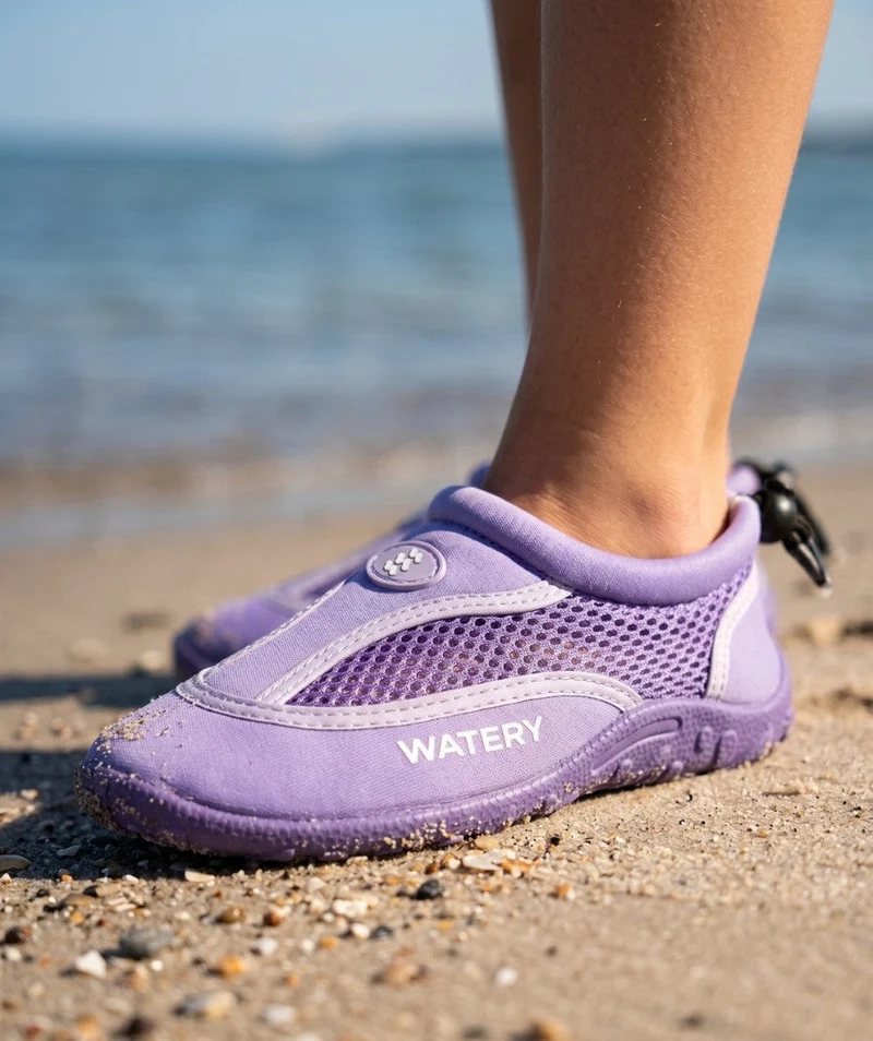 Watery Schwimmschuhe für Kinder - Crab - Lila