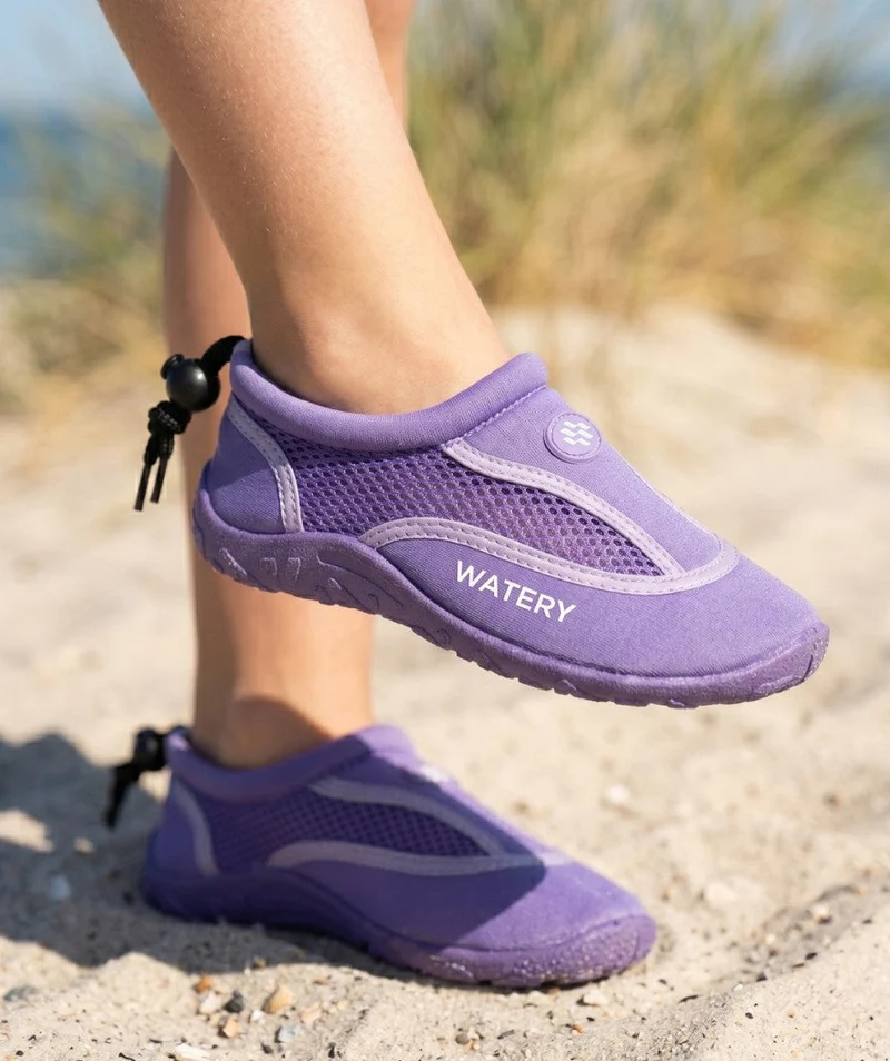 Watery Schwimmschuhe für Kinder - Crab - Lila