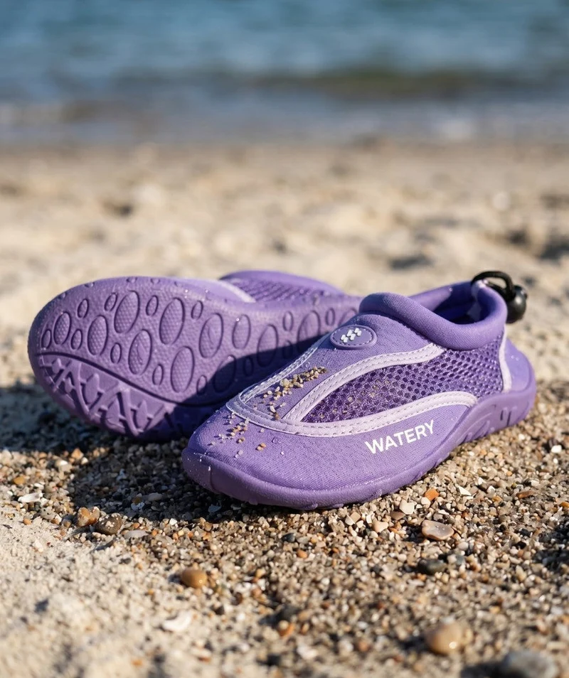 Watery Schwimmschuhe für Kinder - Crab - Lila