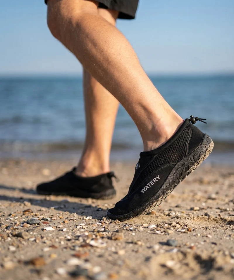 Watery Schwimmschuhe für Erwachsene - Crab - Schwarz