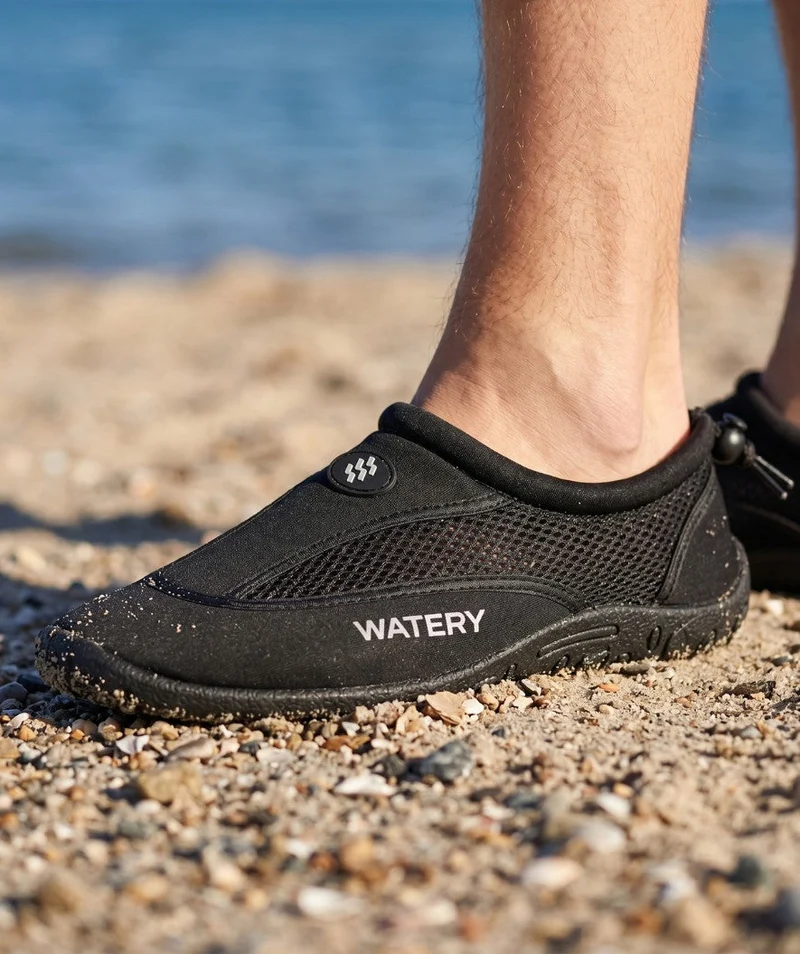 Watery Schwimmschuhe für Erwachsene - Crab - Schwarz