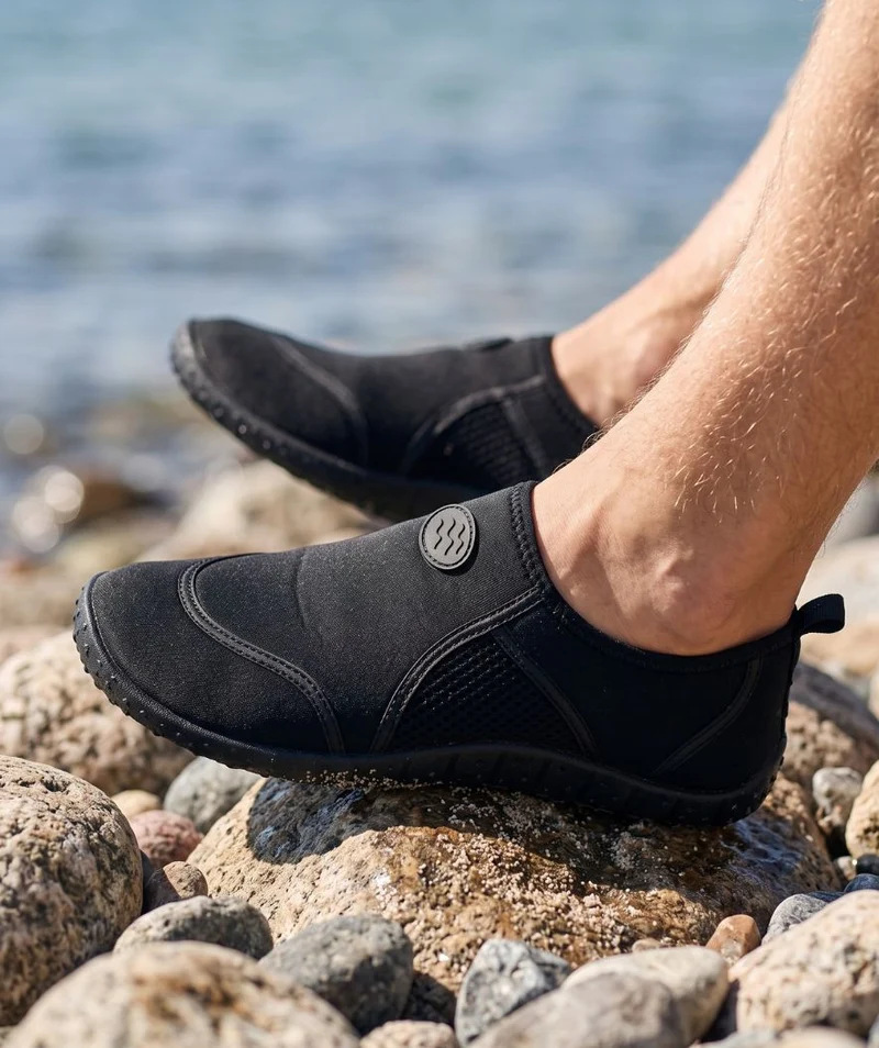 Watery Schwimmschuhe für Erwachsene - Perch - Schwarz