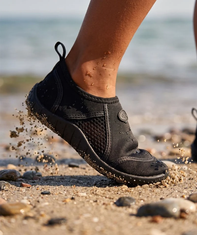 Watery Schwimmschuhe für Kinder - Perch - Schwarz