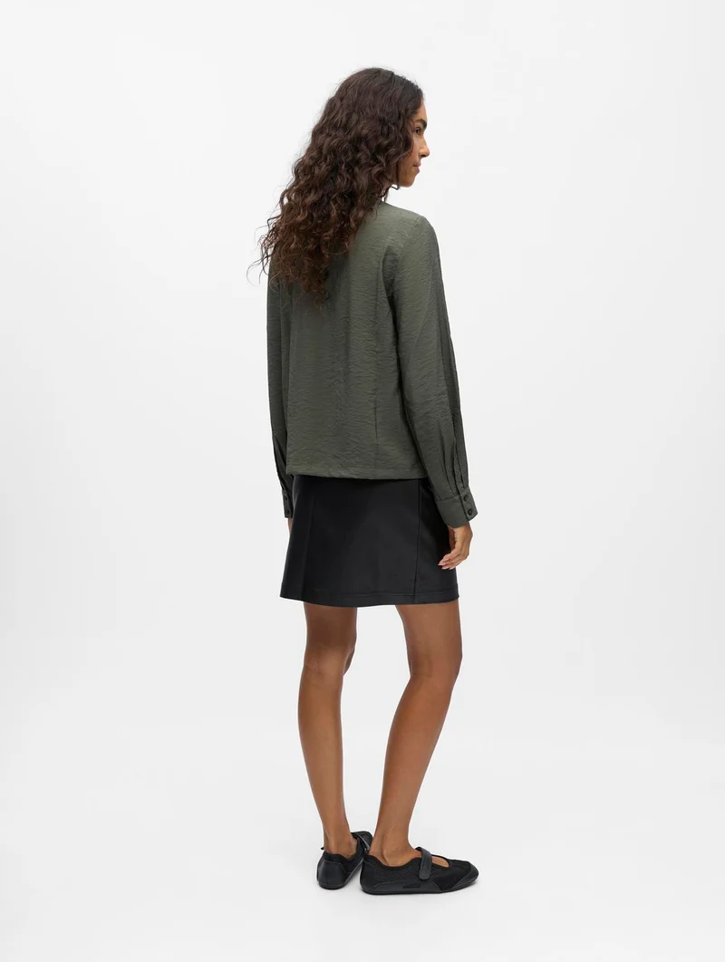 OBJJACIRA L/S RE BOW SHIRT