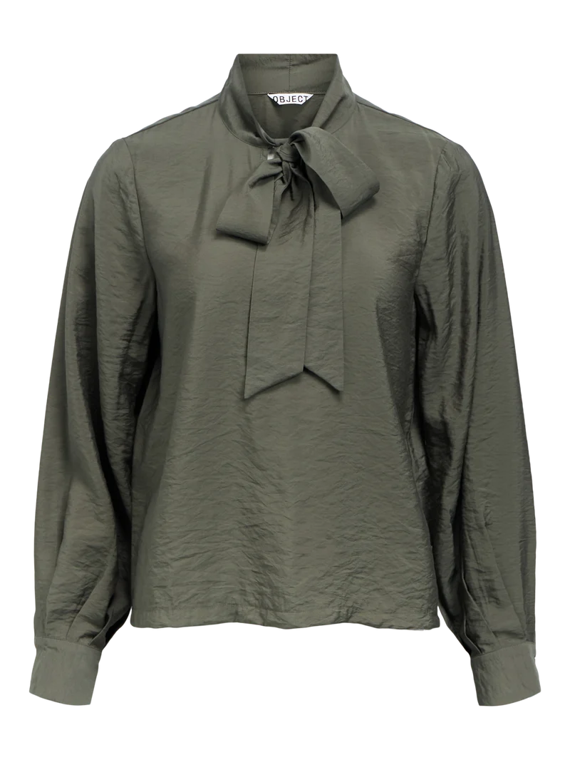 OBJJACIRA L/S RE BOW SHIRT