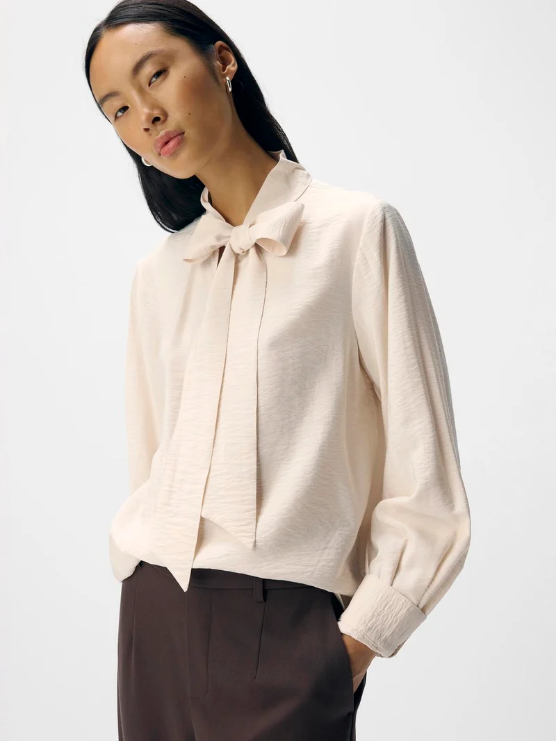 OBJJACIRA L/S RE BOW SHIRT