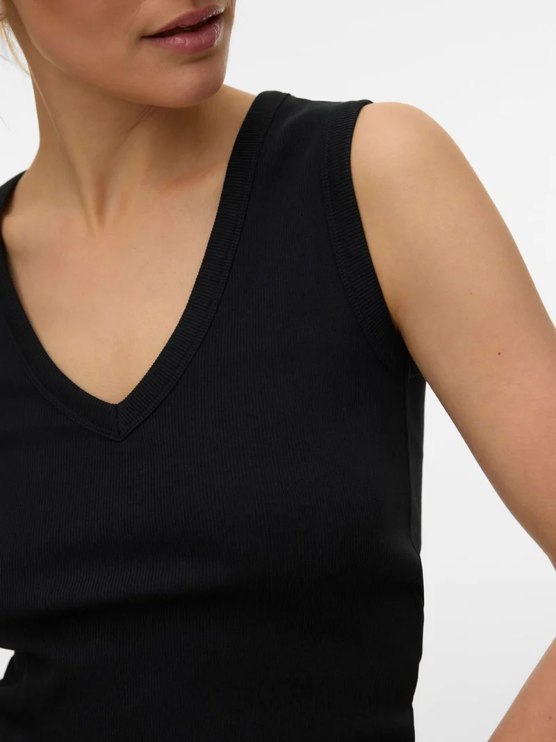 VMCHLOE SL DEEP V-NECK TOP
