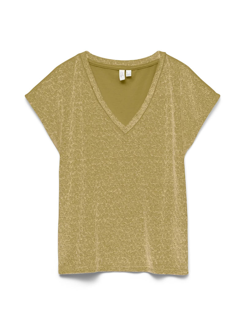 VMKIMMIE S/S LX V-NECK TOP JRS BTQ