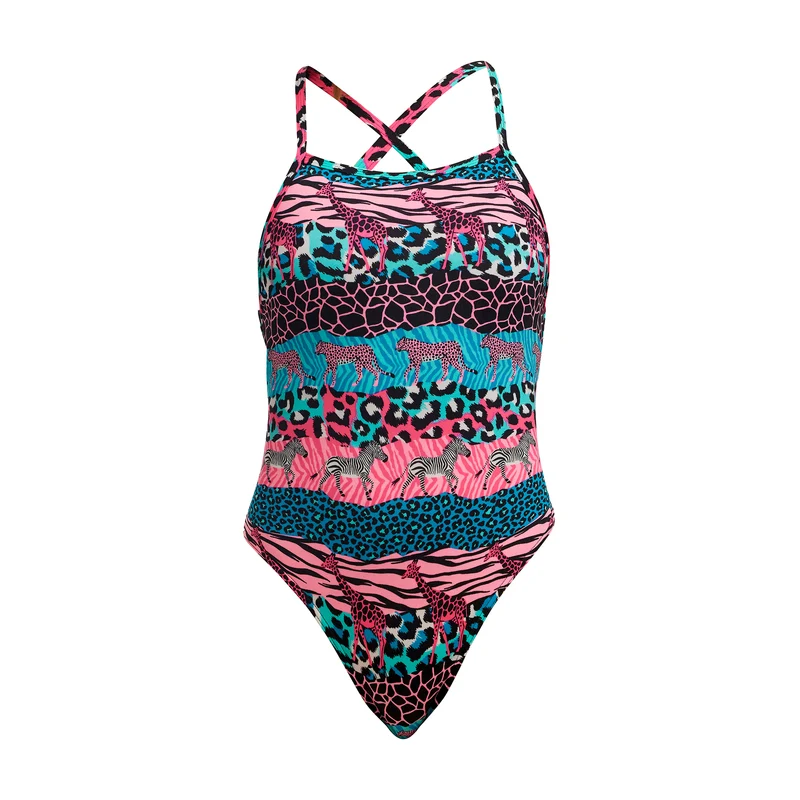 Funkita Girls Schwimmanzug Strapped in Wild Things