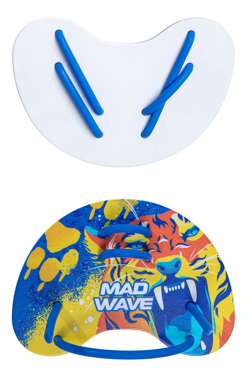 MAD Wave Finger Paddles Fun Tiger
