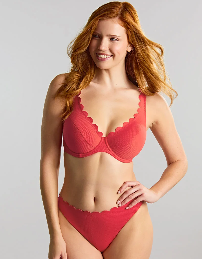 Panache Spirit Lauren Plunge Bikini Top Red