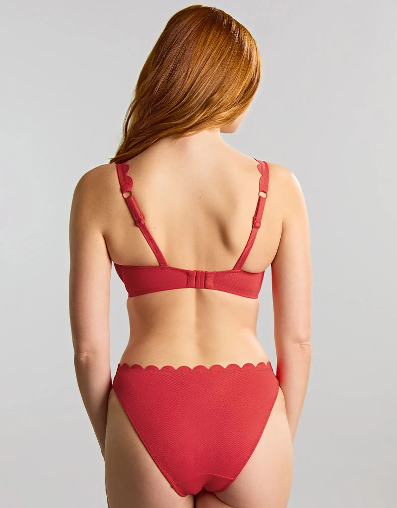 Panache Spirit Lauren Plunge Bikini Top Red