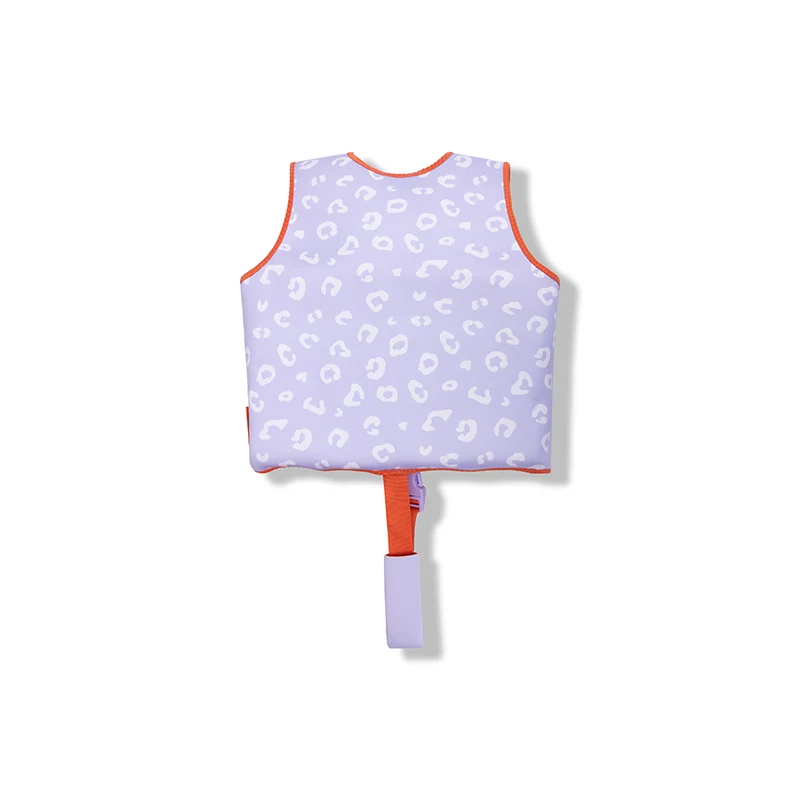 Swim Vest - Lila Leopard - 3/6 Years