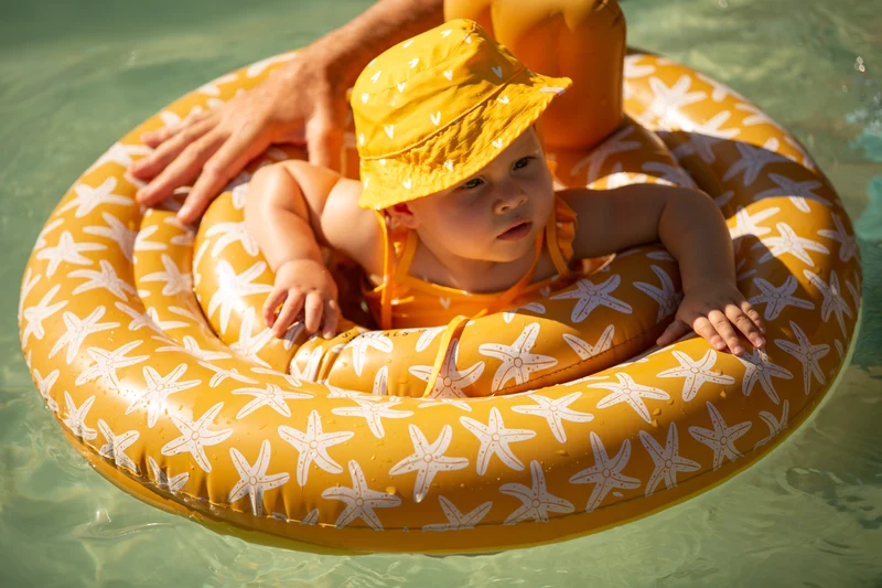 Baby Float - Orange - Seastar - 0/1 Years