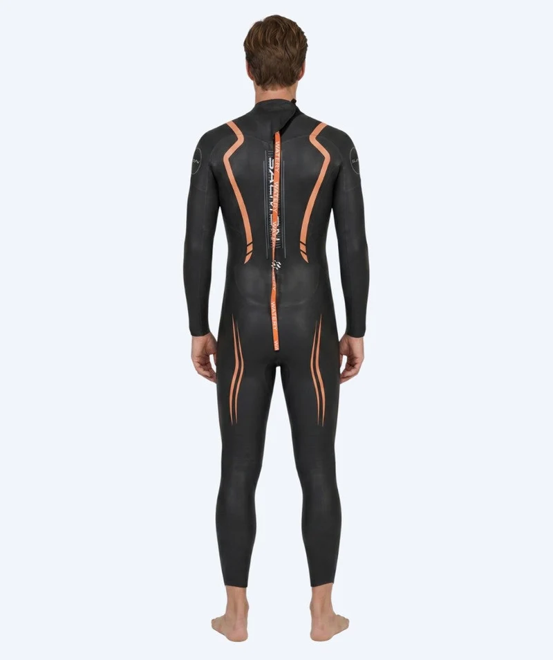 Watery Neoprenanzug für Herren - Salmon Glide - Schwarz/Orange