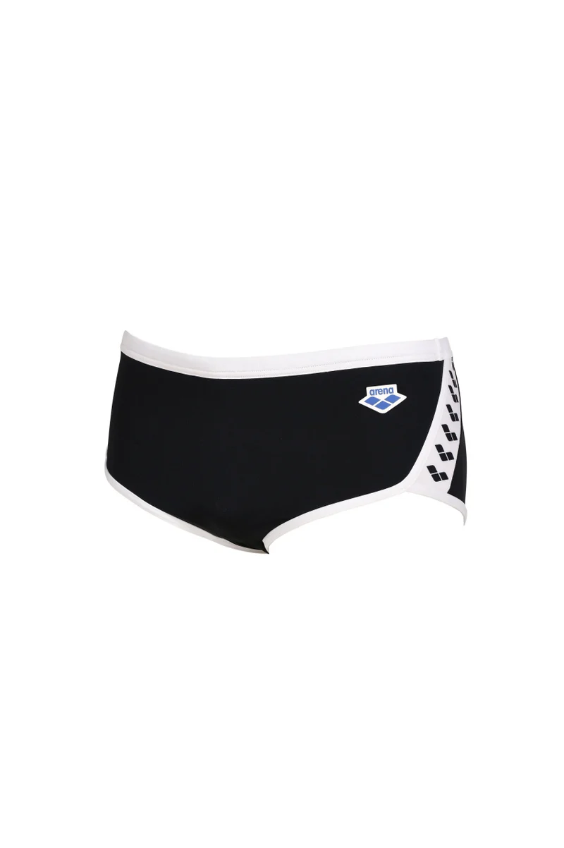 Arena Icons Herren Badehose Low Waist Solid schwarz-weiß