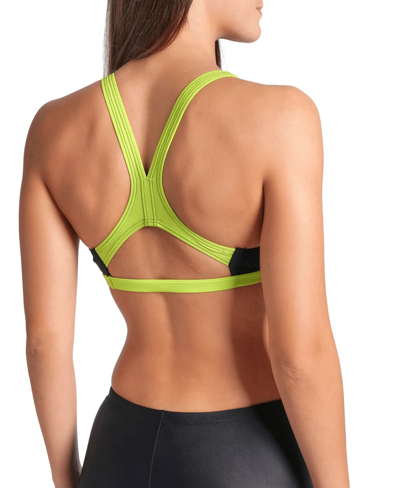 Arena Damen Bikini Swim Pro Graphic Black-Lime