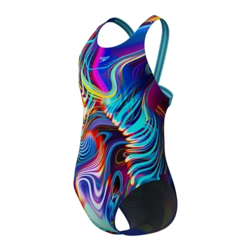 Speedo Mädchen Anzug Digital Leaderback Arctic Glass