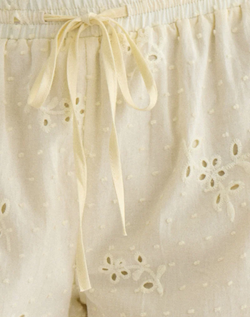Judy Boxer-Shorts in „Broderie Lemon“