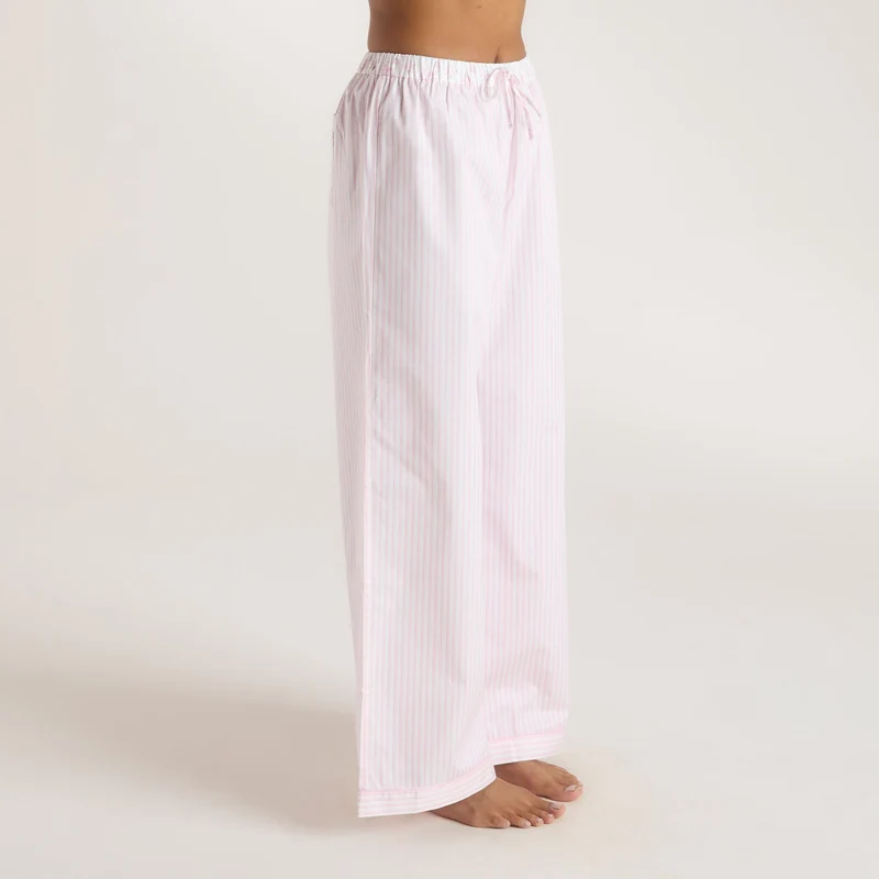 Bloom & Stripe Pyjamahose - Rosa