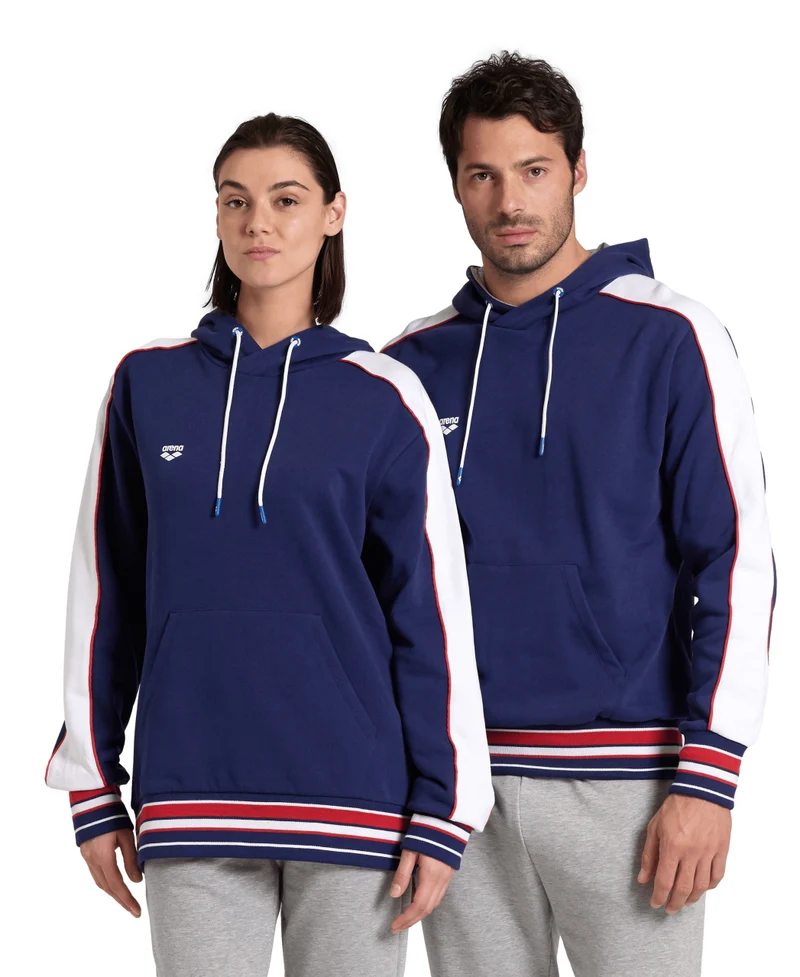 Arena Unisex INSERTS Kapuzenpullover Navy-White