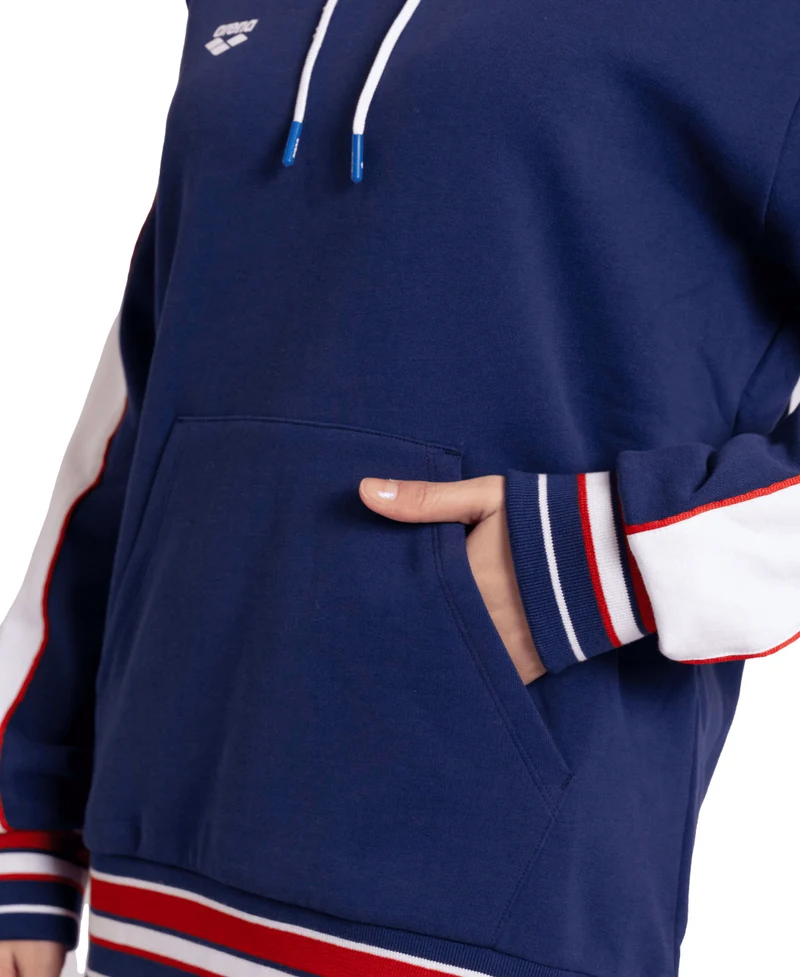 Arena Unisex INSERTS Kapuzenpullover Navy-White