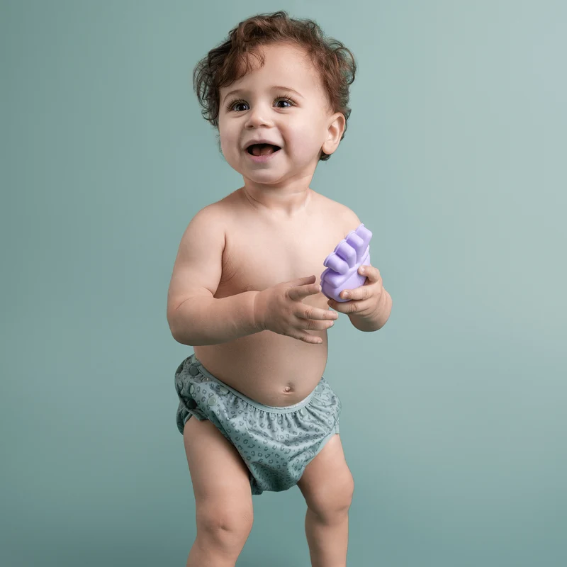 Swim Diaper - Green - Leopard