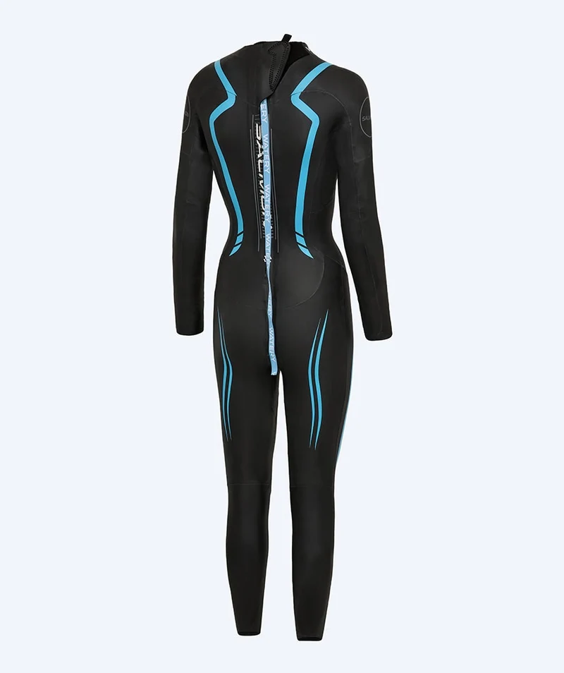 Watery Neoprenanzug für Damen - Salmon Glide - Schwarz/Blau