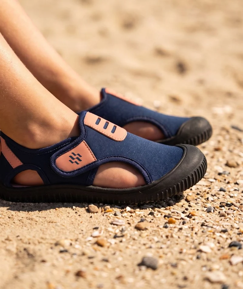 Watery Schwimmschuhe für Kinder - Lighthouse - Dunkelblau/Hellrosa