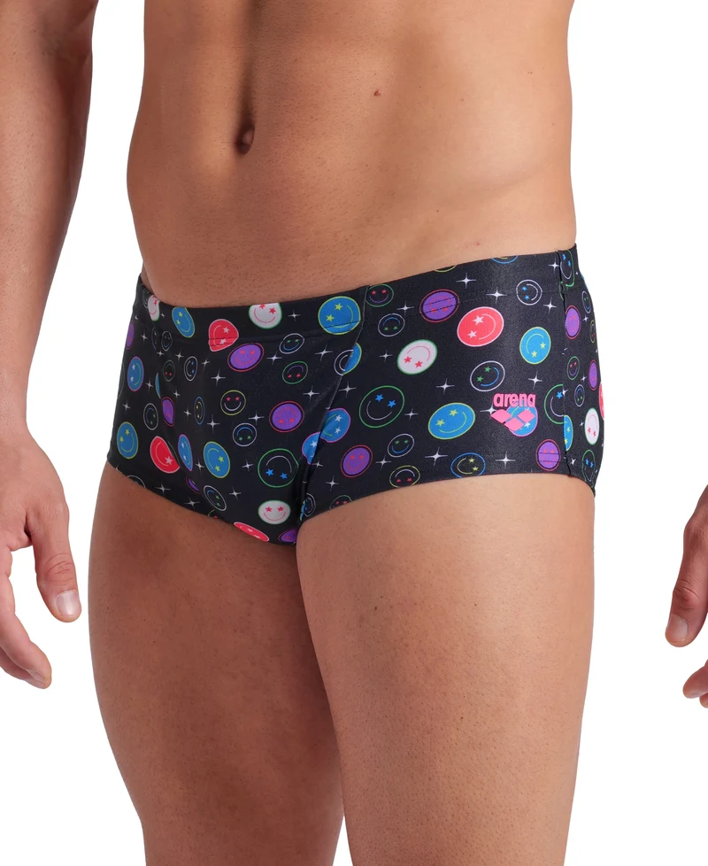 Arena Herren / Jungen Badehose Contour Low Waist Short Black - Multi
