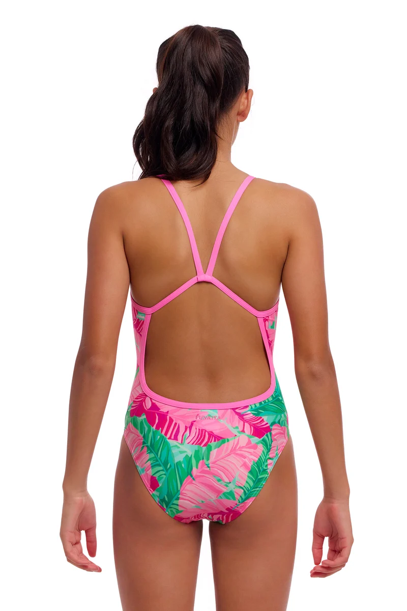 Funkita Girls Anzug Single Strap Tropic Palm
