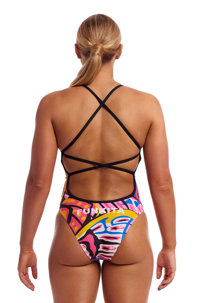 Funkita Damen Schwimmanzug Strapped In Lover Flies