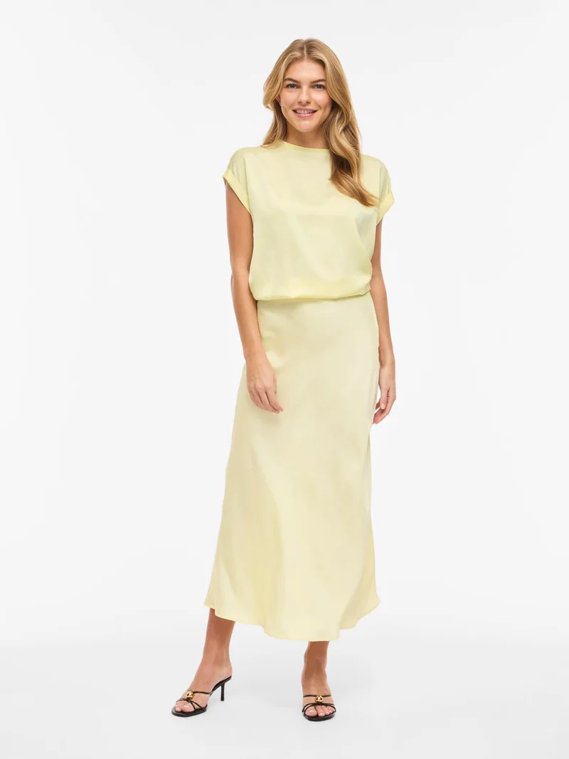 VIELLETTE S/S SATIN TOP