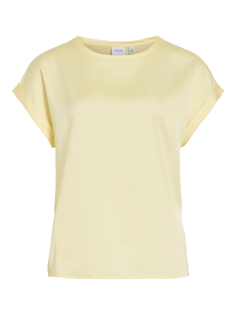 VIELLETTE S/S SATIN TOP